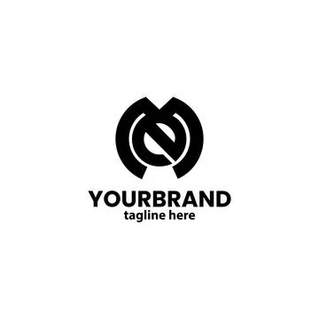 Letter monogram ME logo design vector Illustrazione stock