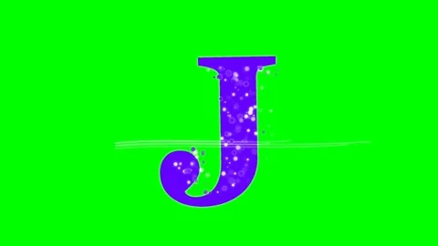 Letter Motion on Chroma Key for Compositing Video stock 336892923