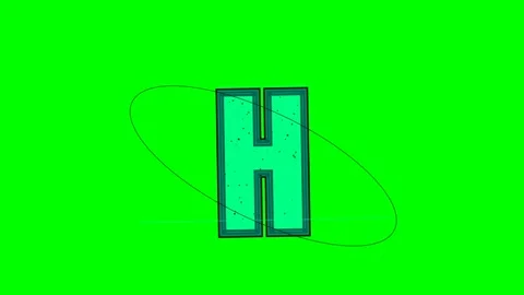 Letter Motion on Chroma Key for Compositing Stock Footage 336898914