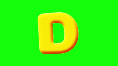 Letter Motion on Chroma Key for Compositing Video stock 341587183
