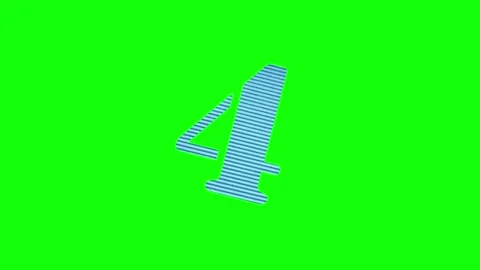 Letter Motion on Chroma Key for Compositing 库存影片 345497381