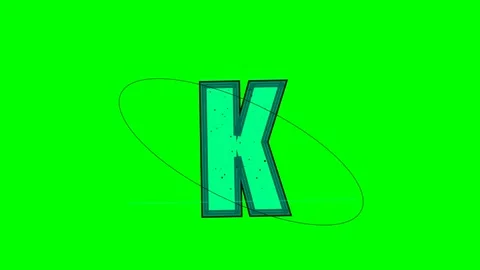 Letter Motion with Drawing Isolated Green Screen Stock Video Video stock 336898907