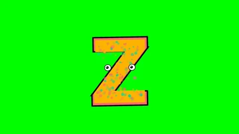 Letter Motion on Green Screen Chroma Key Background Video stock 336892903
