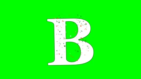 Letter Motion on Green Screen Chroma Key Background Stock-Footage 336899078
