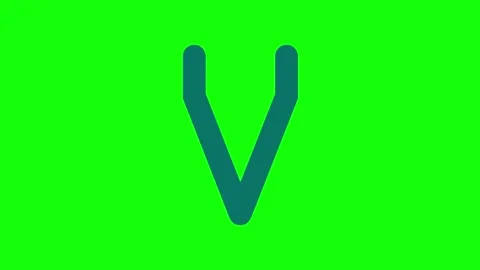 Letter Motion on Green Screen Chroma Key Background Vídeos de archivo 341587160