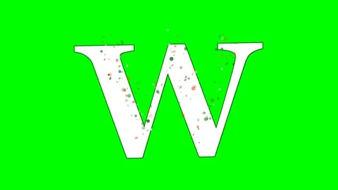 Letter Motion Isolated Green Screen Stock Video Stock Footage 336899160