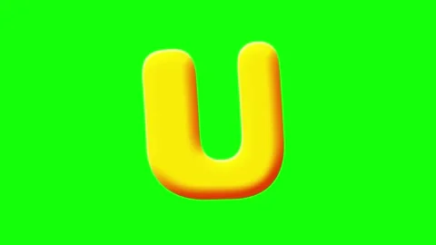 Letter Motion Isolated Green Screen Stock Video Video stock 341587300