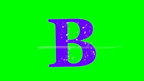 Letter Motion with Reflected Isolated Green Screen Stock Video Video stock 336892920