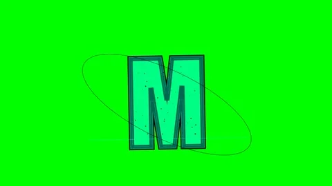 Letter Moving on Chroma Key for Compositing Stock Footage 336898908