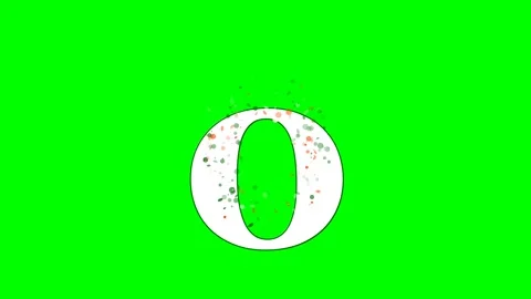 Letter Moving on Chroma Key for Compositing Stock-Footage 336899058