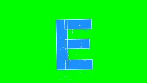 Letter Moving - Chroma Key Green Screen Footage Video stock 336892840