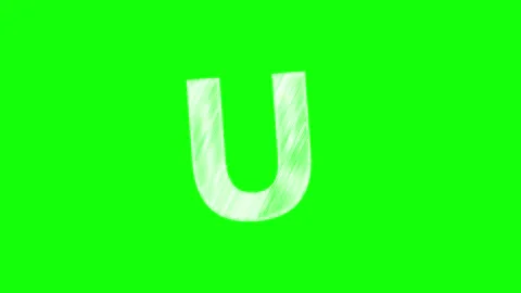 Letter Moving - Chroma Key Green Screen Footage Stock Footage 341330601