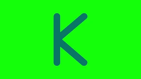 Letter Moving - Chroma Key Green Screen Footage Video stock 341587147