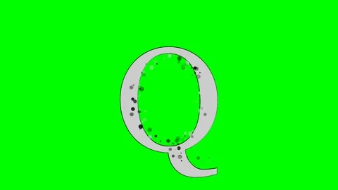 Letter Moving Isolated Green Screen Stock Video Video stock 336892810