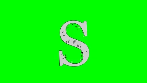 Letter Moving Isolated Green Screen Stock Video Video stock 336892814