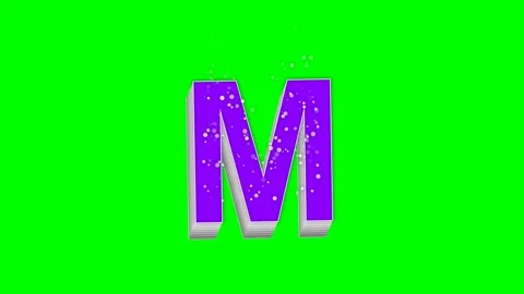 Letter Moving Isolated Green Screen Stock Video Stock Footage 336898999