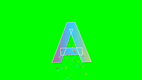 Letter Moving with Made Isolated Green Screen Stock Video Stock Footage 336898801