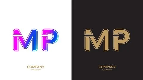 Letter MP logo design vector template. Stock Illustration