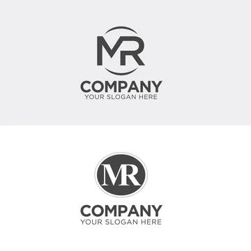Letter MR logo design for your business Stock Illustration