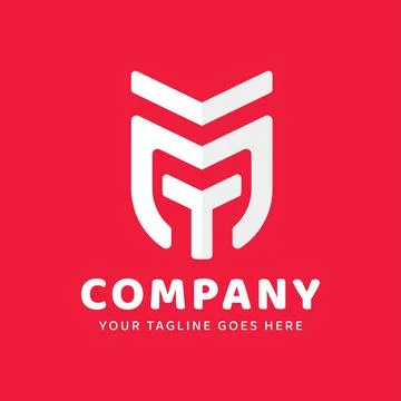 Letter MT Logo Template Illustrazione stock