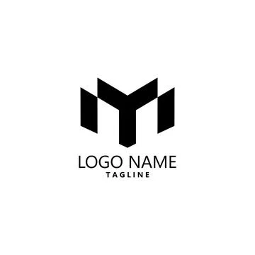 Letter MY logo design vector Иллюстрация