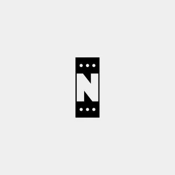 Letter N Chat Logo Template Vector Design Stock Illustration