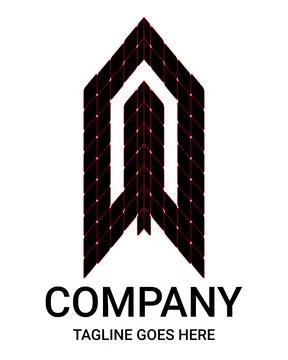 Letter 'n' Construction vectors logo. Creative Vector Logo Design House, Bu.. Ilustración de archivo