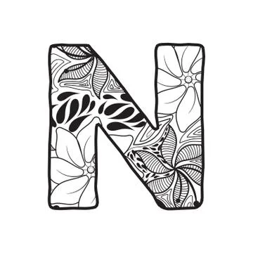 Letter N Stock-Illustration