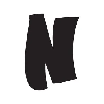Letter N. Stock-Illustration