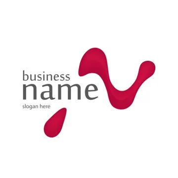 Letter N logo design Illustrazione stock