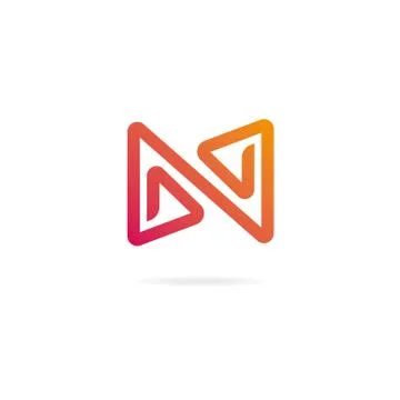 Letter N logo. Design template elements Stock Illustration
