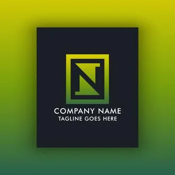Letter N logo design template イラスト素材