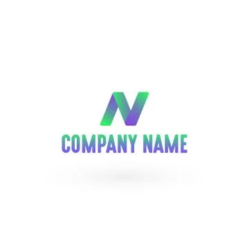 Letter N Logo Stock Illustration
