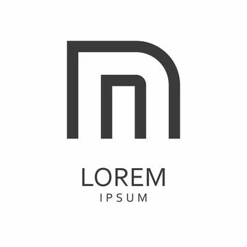 Letter N logo Stock Illustration