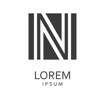 Letter N logo Stock Illustration