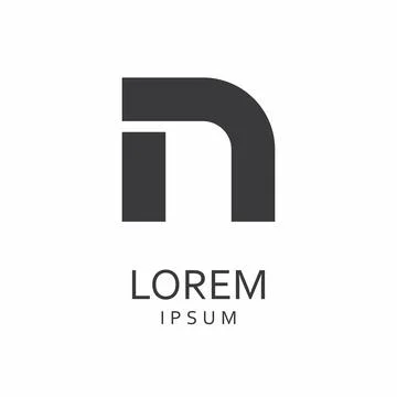 Letter N logo Stock Illustration
