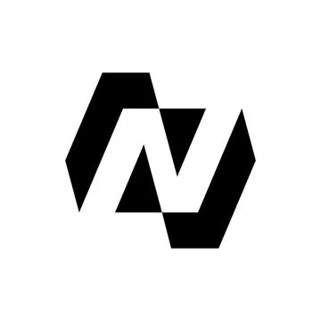 Letter N logo Stock Illustration