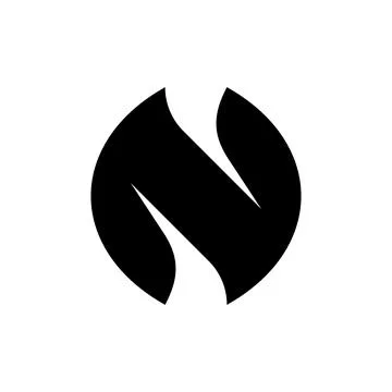 Letter N logo Stock Illustration