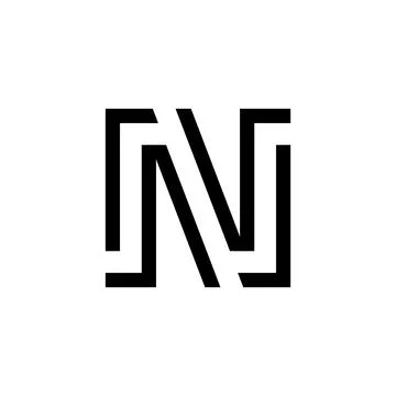 Letter N logo Stock Illustration