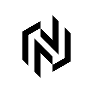 Letter N logo Stock Illustration