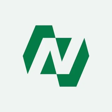 Letter N logo Stock Illustration