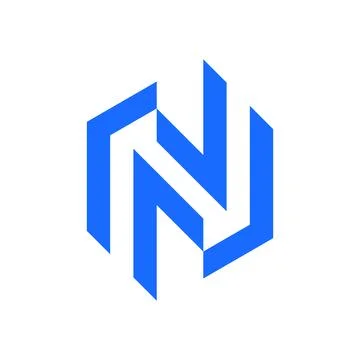Letter N logo Illustrazione stock
