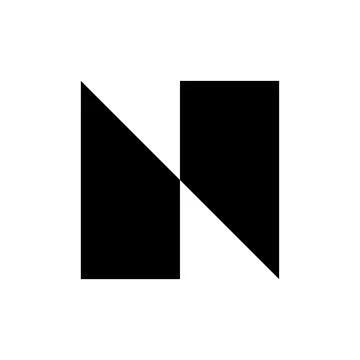Letter N logo Illustrazione stock