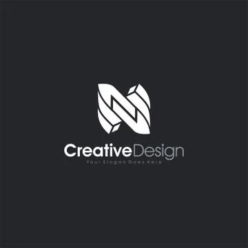 Letter N logo Initial Letter N Abstract Icon Vector EPS 10 스톡 일러스트