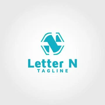 Letter N modern vector logo design template idea Illustrazione stock
