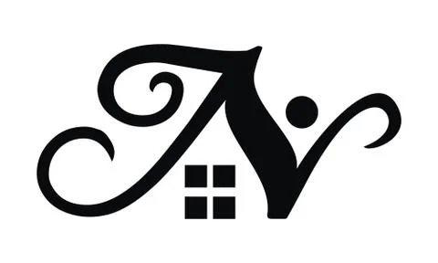 Letter N Property 스톡 일러스트