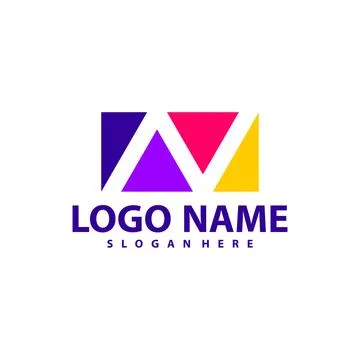 Letter N A V logo vector template, Creative Initial A V N logo design concept Stock Illustration