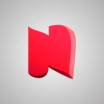 Letter N. Vector comic style font. EPS10 Stock Illustration