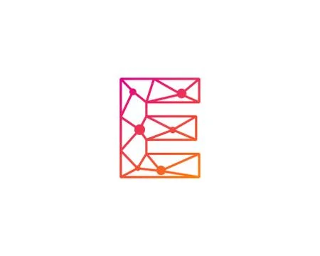 Letter Network Icon Logo Design Element (5) Grats Stockgrafik
