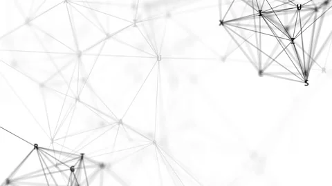 Letter network.Network Connection Cloud. Dark background, rotating flickering Stock Footage 104403519